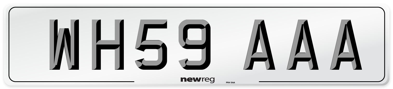 WH59 AAA Number Plate from New Reg